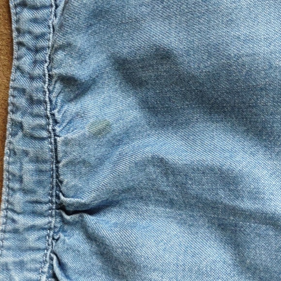 Old Navy lace up denim blouse - Picture 6 of 7